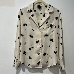 Who What Wear Floral Blouse